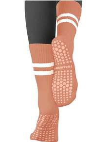 10/5/3/1 Pares Meias de Ioga Femininas, Meias de Ioga Femininas Até a Panturrilha, Meias de Ioga Até a Panturrilha para Esportes ao Ar Livre e Pilates, Antiderrapantes para Corrida, Fitness, Pular Corda, Dança, Pilates - Multicolorido - Visão 12