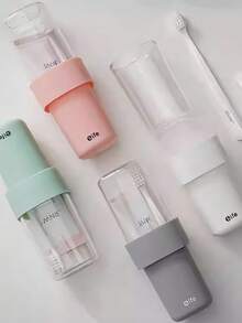 Travel Toothbrush Holder, Portable Toothbrush Case With Cover, Couple Toothbrush Box, Bathroom Toothbrush Storage Container, Travel Toothbrush Organizer, For Women & Men, Home Decor, Camping, Dorm, Back To School, Household Essential, Travel Essential, Holiday Essential - Multicolor - View 8