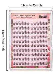 120 Clusters DIY Self-Adhesive Lash Clusters, Natural Comic Style Lashes, Beginner-Friendly For Daily Makeup & Holiday Celebrations. - C - View 5