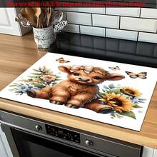 1pc Desktop Heat-Resistant Protective Cover, The Surface Is Anti-Slip And Scratch-Proof, And Easy To Clean Polyester, Which Is Used For Anti-Slip In Kitchens, Washing Machines, Dryers, Stove Protective Covers, Home Appliance Accessories And Modern Kitchen Utensils. - Multicolor - View 22