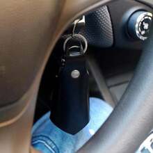 Genuine Leather Key Holder, Bat Keychain, Key Case, Faux Leather Key Pouch, Keychain, Wallet, Car Leather Key Organizer, Suitable For Various Keys, Protect Car And Motorcycle Keys - A - View 3