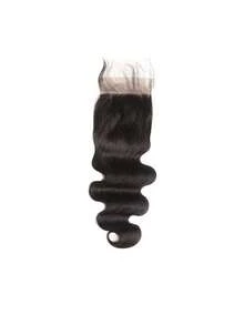 1 Bundle Wavy Human Hair With 4x4 Transparent Lace Closure, Single Bundle Or 3 Bundles With High Quality Human Hair Closure, Free Part, Natural Black Color, 45g Per Bundle - Natural Black - View 22