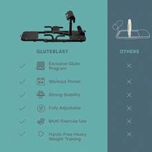 Máquina de press de bancaLifepro 2 en 1  Squat Machine and ute Machine - Máquina de Entrenamiento de Sentadillas de Primera Calidad y Equipo de Entrenamiento de úteos para el hogar - negro - Ver 6