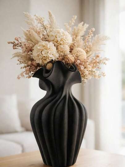 1个20厘米高装饰花瓶，藤编材质，适用于水培、插花、家居装饰、新年礼物、生日礼物、毕业礼物、房间装饰、玻璃花瓶