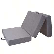90cm Wide Portable Mattress 15cm Thick High Density Foam Sofa Bed With Handle And Adjustable Straps - Foldable, Lightweight, No Power Needed, Durable Fabric For Home, Office, Camping, Travel, Sofa Bed For Living Room, Office Sleep Solution, Modern Bedroom Furniture, Sturdy Construction, Home Sleeping Solution, Minimalist Design, Highquality Foam, Foldable Sofa, Small Space Living - 白色 - 查看 6