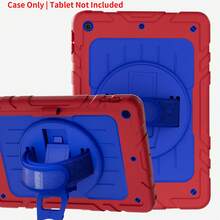 Military Industry Anti-Fall 1pc, Case For 11 Inch 2018/2022 Pro, 10.9 Inch 202/00 Air 54, 10.2 Inch 2021/2020/2019 9/8/7 With/Pen Holder, Shockproof Case - Red Blue/Black Blue - Red + Blue - View 3