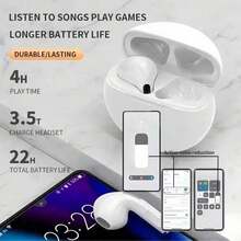 TWS Pro6 高级无线蓝牙耳机带麦克风运动跑步耳机 - 彩色 - 查看 7