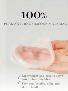 1/2 Pair Double-Sided Adhesive Reusable Padded Bra Inserts - Sticky Bra Pads For Dresses, Bikinis - Multicolor - View 6