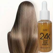 24K黄金护发精华液，GZE 24K GLOW护发精华液，增添光泽，令秀发柔顺丝滑，抚平毛躁，修护滋养干枯受损发质，轻盈配方，30毫升/1.01液盎司 - 24k gold - 查看 6