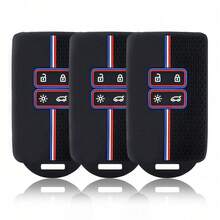 适用于雷诺Captur Koleos Kadjar Arkana Megane Dacia Duster Sandero Stepway的硅胶汽车钥匙套智能遥控器外壳 - A - 查看 3