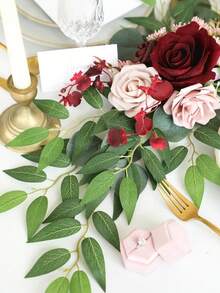 1/3/6 cành lá ruscus Ý nhân tạo dài 21,6 inch, cành cây xanh treo trang trí sống động như thật, lựa chọn tốt nhất để trang trí bó hoa cưới, bàn tiệc và nhà cửa. - màu xanh lá - Xem 2