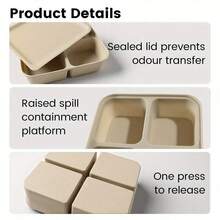 2pcs Silicone Freezer Mold With Lids, Silicone Freezer Tray To Make 4 Perfect Portion Sizes Of Food - Easy Release Mold, Suitable For Food Storage And Freezing Soups, Broths, Stews Or Sauces - Multicolor - View 8