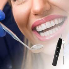 removedor de placa dental eléctrico sónico con luz LED, 4 cabezales intercambiables y espejo bucal, 3 modos de limpieza, recargable por USB - como en la foto - Ver 4