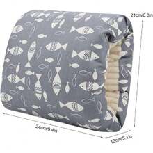 Almohada De Lactancia, 24x21x13cm Almohada para Brazo De Lactancia Almohada para Amamantar Bebe Compacta y Liviana para Alimentar al Bebé y Viajes,40854269 - Azul - Ver 6