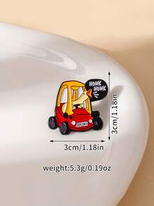 1 pieza Broche de pato de dibujos animados divertido, insignia de animal como regalo para hombres y mujeres para uso diario - Multicolor - Ver 5