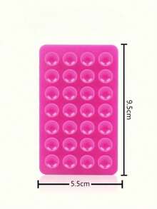 1件装 28个硅胶双面免胶手机吸盘，防滑多功能可水洗手机支架 - 彩色 - 查看 3