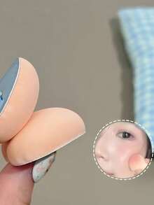 Sujn Little Lamb Meow Meow Thumb Powder Puff Set Soft And Skin-Friendly Concealer Brightening Flocked Cushion Powder Puff 5Pcs - Multicolor - View 3