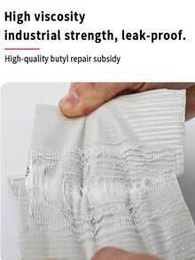 1 Roll Waterproof Tape, High Temperature Resistant Thick Butyl Rubber Tape, For Wall, Swimming Pool, Roof Crack, Pipe Repair Sealing Self-Adhesive Tape - Multicolor - View 6