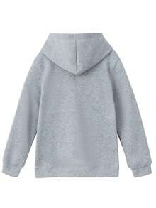 Men's Casual Cartoon Bench Letter Drawstring Pocket Sweatshirt And Drawstring Sports Pants Sweatsuit - Light Grey - View 2