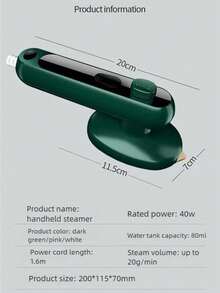 OBOVAY Handheld Iron, Portable Hanging Iron, Household Mini Steam Iron, Travel Iron, Small Size - Random Color - View 2