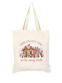 Lot de 5/2/1 sacs de rangement zippés en toile à motifs floraux et lecture, sacs d'emballage cadeau avec inscription motivante << Tu es génial(e) », parfaits pour la rentrée scolaire, les fêtes de remise de diplômes, les voyages, les anniversaires, la fête des professeurs, les cadeaux pour les camarades de classe, les amis, les étudiants et les enseignants. - Beige - Voir 46