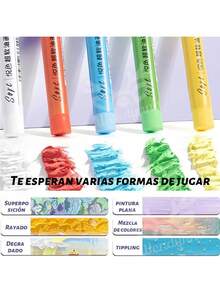 Profesional Art Pintura Pastel Óleo Con Caballete Madera Set - ramo de primavera - Ver 7