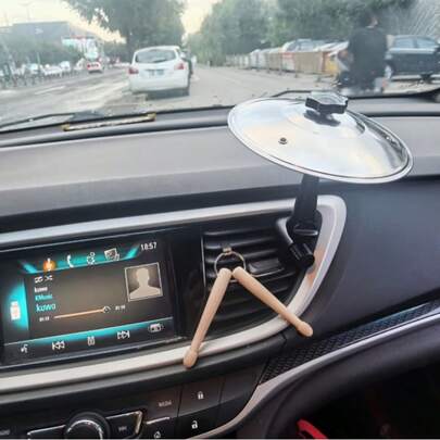 音乐家和爵士乐爱好者必备的车载鼓棒带镲片 - 公路旅行娱乐必备小工具，随时随地打鼓的完美之选。