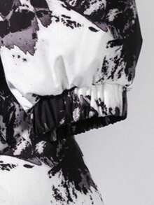 Ropa de algodón de cuello alto en invierno, abrigos de pareja a prueba de viento engrosados y cálidos, chaquetas de algodón de plumas masculinas, ropa de algodón de camuflaje, ropa de algodón de camuflaje - Blanco - Ver 6