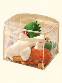 Transparent Storage Basket, Building Blocks Storage Box, Available In Large And Small Sizes, Large Capacity, Multi-Functional Household Storage Basket - Multicolor - View 10