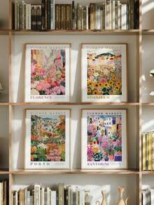 4Pcs Customized Unframed Canvas Print Set, Personalized Canvas Gift, Custom Photo Canvas Prints, Home Decor Living Room, Custom Photo Collage, Gift For Couples Families Friends - Multicolor - View 4