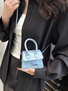 This Mini Solid Color Simple Handbag Can Be Customized With Your Name And Holiday Theme. It Comes With An Adjustable Shoulder Strap And Includes A Coin Purse/Lipstick Case. Suitable For Work, Travel, Birthday Gifts, And Can Also Be A Keepsake For Your Daughter, Son, Or Friends. It Is An Ideal Choice For Shopping, Gatherings, And Parties. - Multicolor - View 7