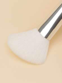 1 Pc Angled Blush Brush With Black Wooden Handle Bonic Wool Fiber Shadow Brush,Brush For Contour, Blush And Bronzer Makeup Application - Black - View 4