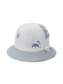 TUTUYA Baby Bucket Hat, Infant Sun Hat, All Season Kids Sun Protection Hat, Cartoon Cute Small Cap, Suitable For Daily/Outdoor/Play, Adjustable Drawstring - 1PC - View 4