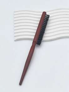 1pc Professional Salon Boar Bristle Fine Tooth Comb, Hair Brush For Styling, DIY Hair Extension Tool - Multicolor - View 10