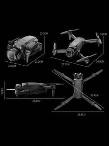 H21, Drones, Optical Hovering, Intelligent Obstacle Avoidance, Aerial Photography Aircraft, High-Definition Image Transmission, Remote-Controlled Aircraft - Multicolor - View 9