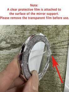 Luxury Shiny Rhinestone Lens Protect Plating Anti-Drop Case With Shiny Glitter Makeup Mirror Ring Holder Bracket Phone Case Compatible With IPhone 17ProMax 17Pro 17 16Promax 15 14 Plus 13 12 Pro Max 11 17Air High Quality Shockproof Bumper Back Cover