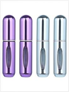 5 件/4 件/3 件/2 件/1 件 5ml 可再填充香水瓶、便携式可再填充香水雾化器瓶、可再填充香水旅行喷雾瓶、迷你便携式空液体容器、旅行必需品、海滩旅行收纳袋、适用于香水、女士香水，适合度假、露营、度假、返校