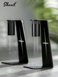 shoxil 1pc Espresso Coffee Stirrer, WDT Distribution Tool With Magnetic Star Design Stand For Barista, 304 Stainless Steel 8 Needles 0.4mm With 2 Extra Needles - Black - View 9