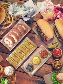 20个装透明盖烘焙盒，一次性饼干盒，透明盖烘焙盒，外带甜点盒，外带甜点容器，用于包装巧克力草莓、感谢贴纸（12张/张）、马卡龙、可可球、糕点、松露巧克力等。甜点盒，非常适合复活节和其他节日，派对用品，以及复活节、情人节、圣诞节、母亲节、父亲节等节日用品。 - 彩色 - 查看 2