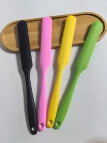 Baking 3 Pieces Set Silicone Baking Hand Mixer, Multi-Purpose Cream & Egg Beater, Hand Held Whisk, Kitchen Baking Tool Set, Silicone BrushOil Brush, Cream Scraper,Nonstick Bread Spatula Rubber Kitchen Jar Blenders Scraper Long,Multi-Functional Baking Silicone Spatula, Cream Cake Spreader - Multicolor - View 11