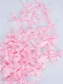 (200pcs/100pcs/50pcs/Pack) 4cm Assorted Color Ribbon Bows, For Gift Wrapping And Making Hair Clips/Headbands - Multicolor - View 53