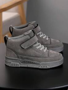 1双男童防滑滑板鞋，儿童时尚运动鞋，灰色，适合徒步旅行 - 灰色 - 查看 5