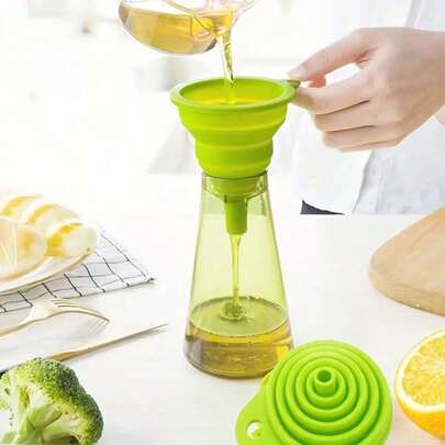 1 Multifunctional Silicone Filter Tube - Foldable And Flexible, Convenient For Reversing Liquids, Jams, Beans, Etc. - Very Suitable For Use In Kitchens And Restaurants, With Random Colors