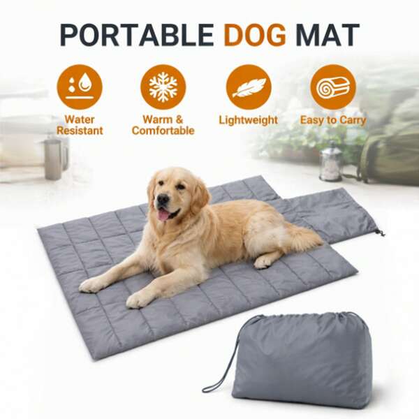 Pet Pad, Small/Medium/Large Dog Bed, Water-Resistant, Scratch-Resistant, Easy To Clean, Dirt-Resistant, Suitable For Summer And All Seasons, Outdoor Pet Bed Mat