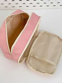 2026 Large Capacity Multi-Pocket Washable Pencil Case, High-Quality Stationery Set With Cute Toy Pendant, Ideal For Students And Campus Use - Watermelon Pink - View 5