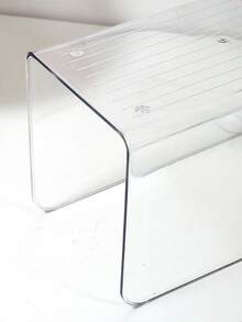 1pc Transparent Desktop File Organizer Rack, Acrylic Book Stand Holder, Table Top Book Shelf - Single Piece - View 6