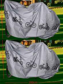 1pc Bicycle Cover, Mountain Bike UV Protection Waterproof Dustproof Cover, Rain Coat, Motorcycle Applicable, All Season, Random Color Delivery, Waterproof UV Protection, Anti-Snow, With Lock Hole Anti-Theft, With Buckle Anti-Wind, All-Weather Bicycle Storage Bag, Suitable For Mountain Bike And City Bicycle - Multicolor - View 14