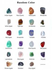 Elegant Crystal Gemstone Box Set - 20 Unique Natural Stones For Jewelry, Watches & Home Decor - Set - View 5