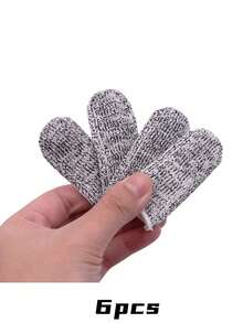 6pcs Reusable Finger Protectors - Anti-Slip And Cut-Resistant, Thumb And Fingertip Protectors, Extend Glove Life, Cut-Resistant Finger Protectors, Suitable For Outdoor Work. - Multicolor - View 11