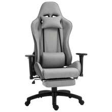 Office Chair With Adjustable Armrests, Computer Chair With Removable Head And Lumbar Cushions, Rocking Function, Grey, Ergonomic And Comfortable